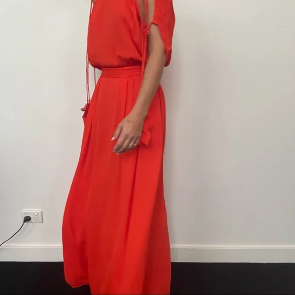 Tory Burch red maxi dress Evalene Dress - Picture 5 of 11